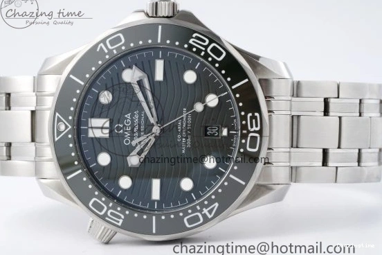 0322 Seamaster Diver 300M ZF 1:1 Best Edition Green Ceramic Green Dial on SS Bracelet A BestValue 7825